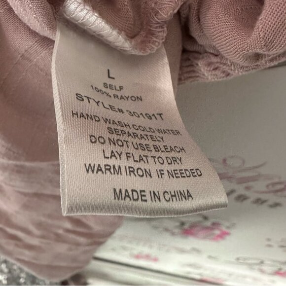 Blue B tank top frilly shoulder straps Pink Ruffle Sleeve Top - Picture 5 of 8